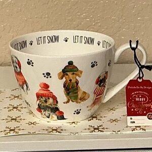 Bone China ‘Let It Snow’ Winter Dog Mug